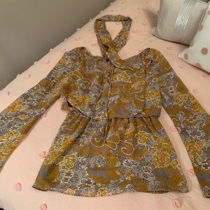 Mustard colored blouse